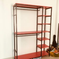 ke treo quan ao khung chan sat mat go ghz 834 mau do