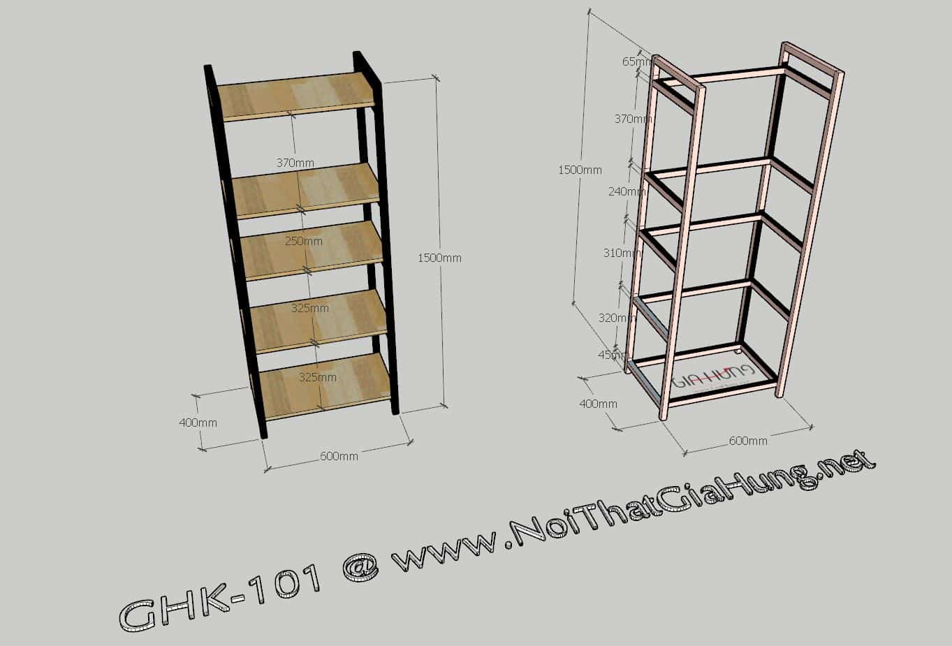 Kệ để lò vi sóng 5 tầng đa năng GHS-101 4 Kệ để lò vi sóng 5 tầng đa năng GHS-101 - Ảnh 2