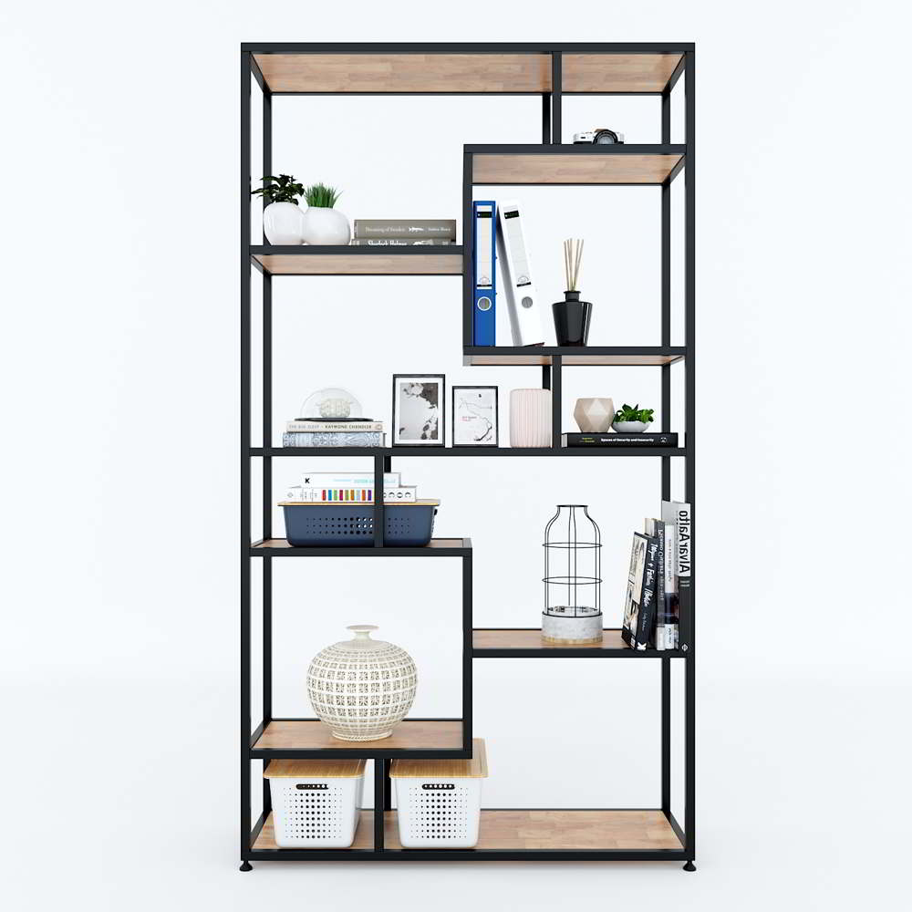 Kệ trang trí gỗ MDF khung sắt GHF-6460 7 Kệ trang trí gỗ MDF khung sắt GHF-6460 - Ảnh 5