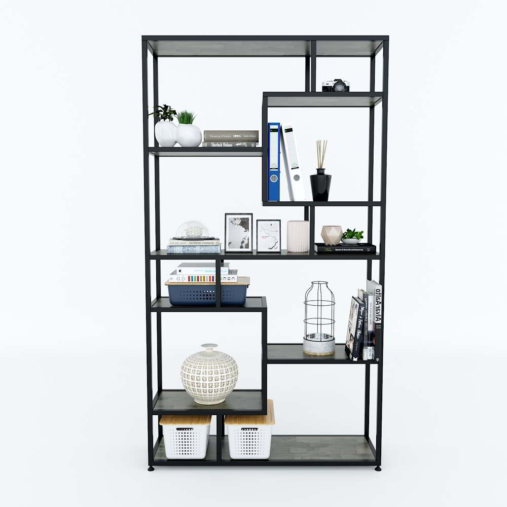 Kệ trang trí gỗ MDF khung sắt GHF-6460 6 Kệ trang trí gỗ MDF khung sắt GHF-6460 - Ảnh 4