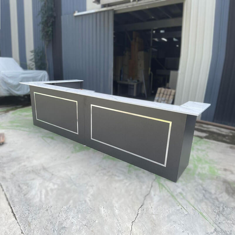 Quầy lễ tân MDF chống ẩm GHS-7061 3 Quầy lễ tân MDF chống ẩm GHS-7061
