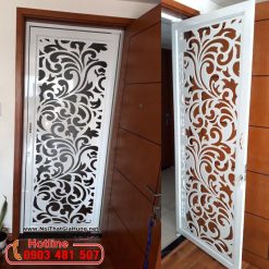 Cửa sắt chung cư hoa văn CNC GHS-8432 tại Toky Tower quận 12
