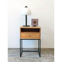 Tab Đầu Giường Chân Sắt Gỗ MDF GHS-8813