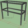Chân sắt hồ cá sơn tĩnh điện GHS-12620