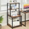 Kệ để máy in khung sắt mặt gỗ SGH-2524